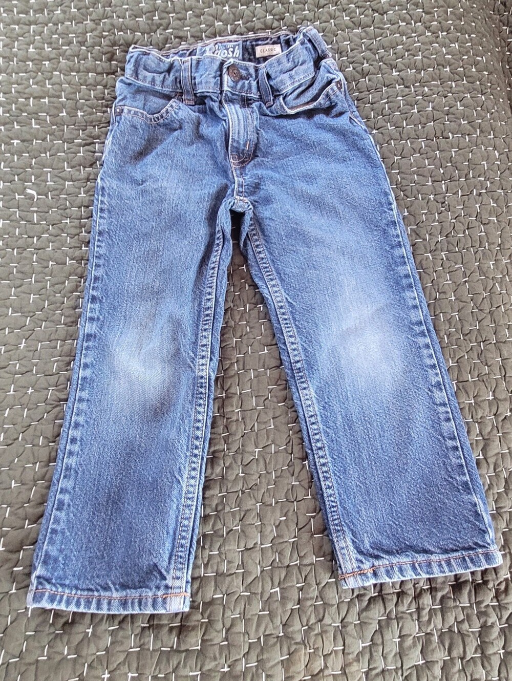 OSHKOSH B'gosh Boys' Blue Denim Jeans- 4T